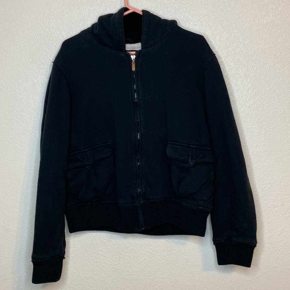 High Sierra Womenās Vintage Black Zip-Up Hoodie Size XL